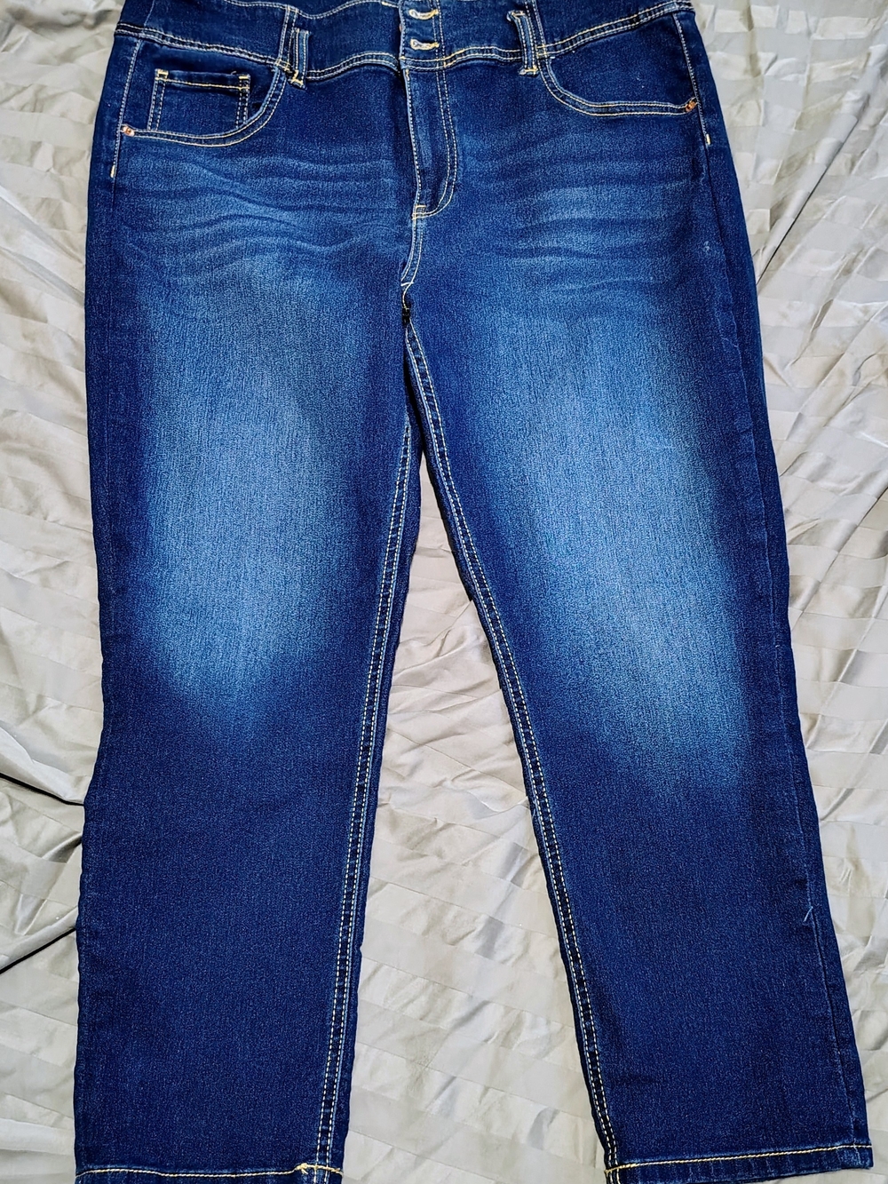 Classic Mid-Rise Women's Blue Jean Leggings Super Stretch Junior 21